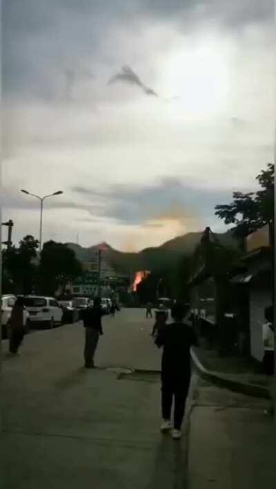 A fuel truck crashed and caused a huge explosion in Zhejiang, China - 13 June, 2020