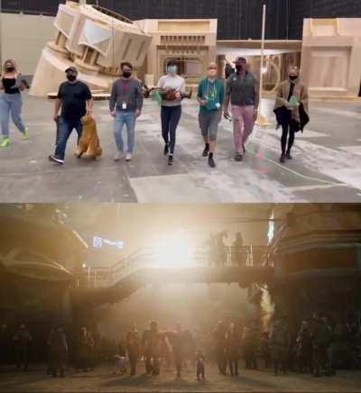 Guardians of the Galaxy Vol. 3 opening: first-ever rehearsal vs. finished scene comparison