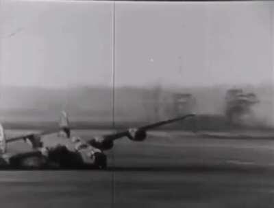 A rough B-24 landing but pretty good all things considered. Any way we could identify the squadron, location, and date based on the tail markings?