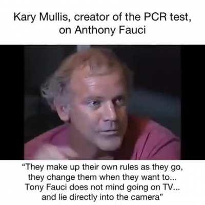 Dr. Kary Mullis inventor of The PCR test on Dr. FUCKI