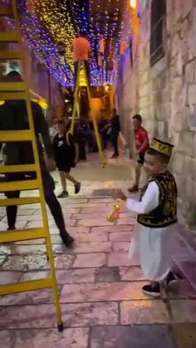 Welcoming Ramadan in Al-Quds, Palestine