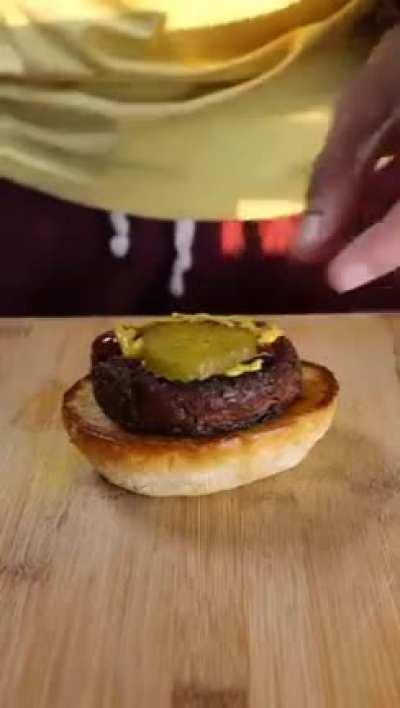 how to make a krabby patty (not my video)