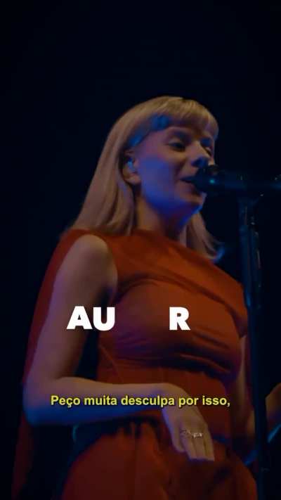 Aurora announcing to the crowd at @nos_alive that she’ll be coming back to Portugal on May 9th of next year ❤️