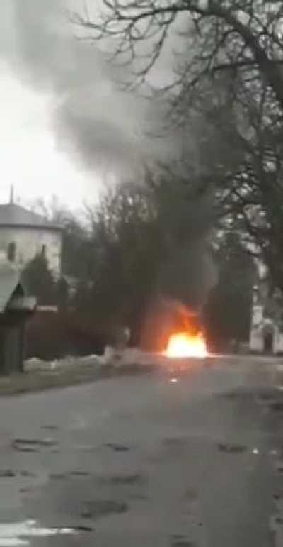 Destruction of self-propelled guns of the Armed Forces of Ukraine by counter-battery fire. The village of Trostyanets.