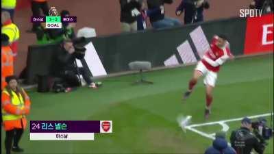 Korean Commentary (Reiss Nelson goal vs Bournemouth)