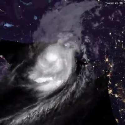 Cyclone Shaheen-Gulab crosses India to make a historic landfall in northern Oman.