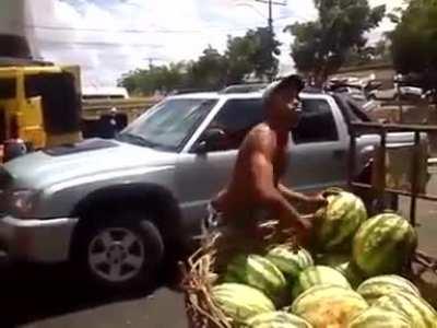 How to effortlessly catch the watermelons