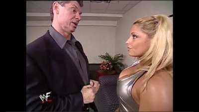 Trish Stratus wants a spanking from Vince