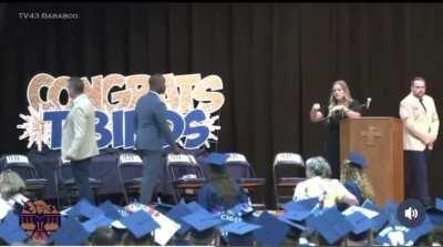 Highschool Senior’s Graduation Ruined By Dad Charging The Stage/Accosting Black Superintendent 