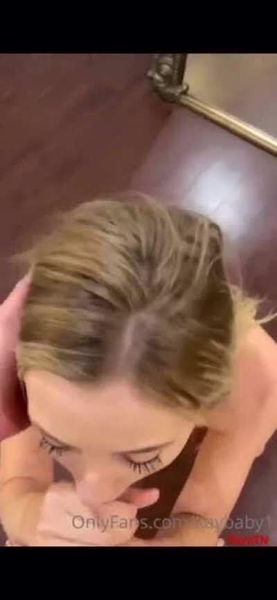 Long Blonde Blowjob