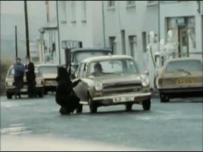 Provisional IRA footage patrolling the town of Carrikmore, County Tyrone.