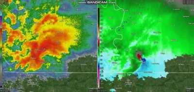 Full Radar Loop of Quad State Tornado