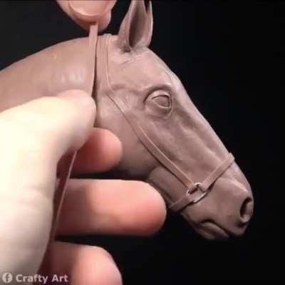 Amazing sculpting out of clay from start to the end. Credit: Crafty Art