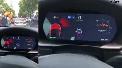 Tesla autopilot giving up in Vietnamese traffic - Not OC