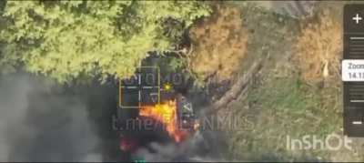 Ukrainian T-80BV destroyed - Kursk