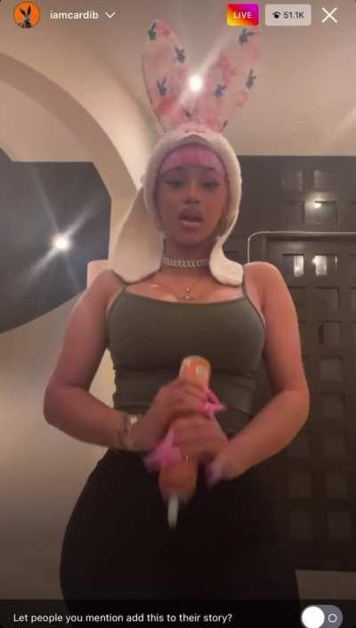 Cardi B Teasing on Live pt. 1