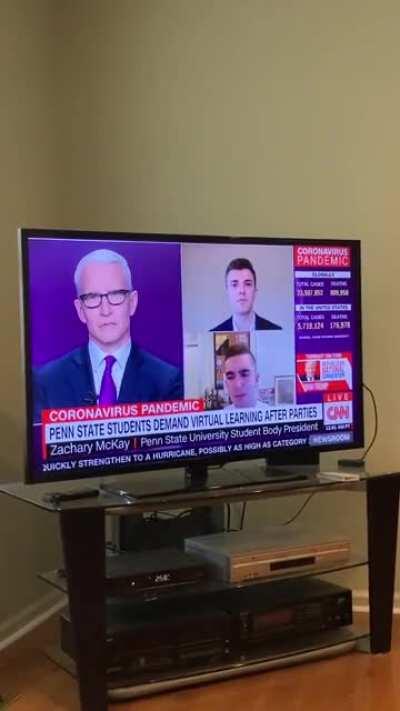 Anderson Cooper CNN Interview with UPUA President Zachary McKay and Michael Miller