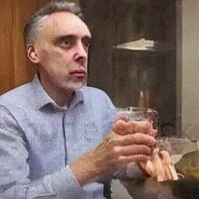 Jordan Peterson has a bad encounter with apple cider vinegar (txt2video)