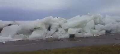 Ice Tsunami, Lake Erie