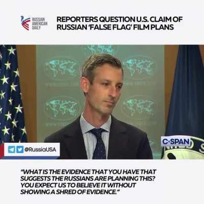 Watch this heated exchange as journalists question the credibility of U.S. allegations about a Russian ‘false flag’ plot in Ukraine.