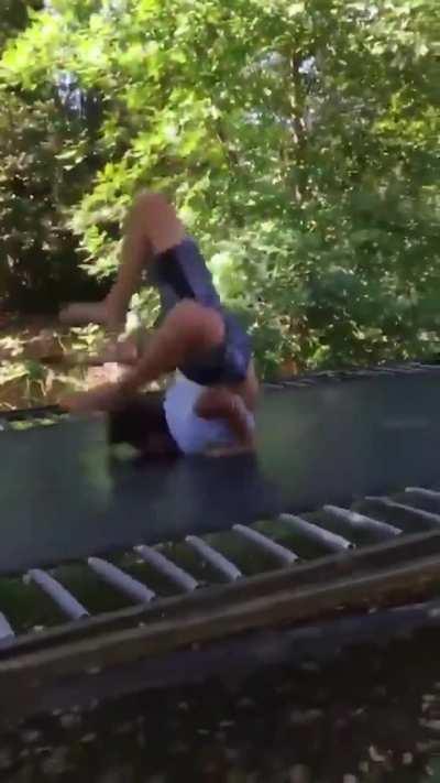 Classic trampoline scorpion