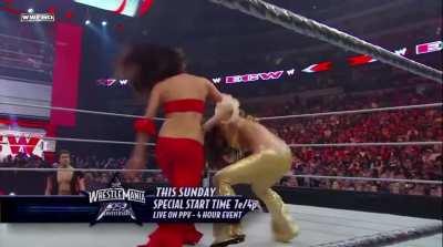 Nikki Bella clobbering Brie Bella