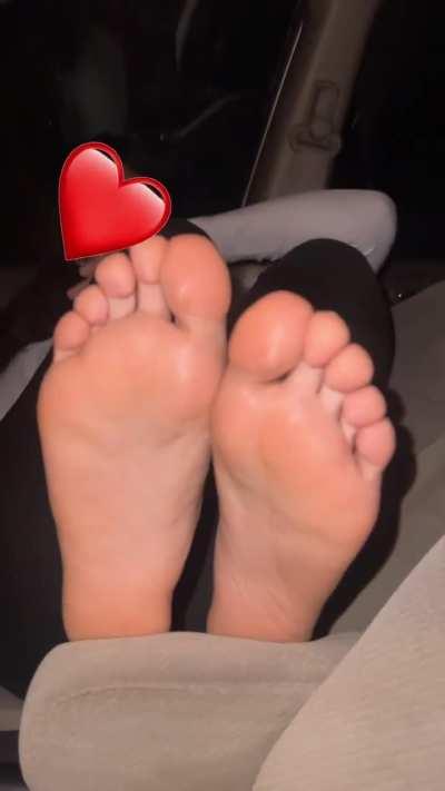 Showing off soles 