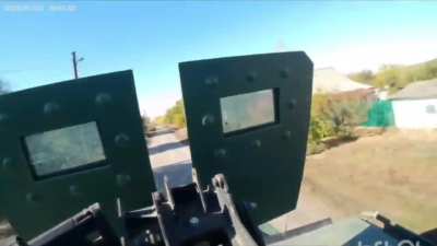 Ukrainian soldiers escaped their encirclement in Selydove driving in their Kozak MRAP through Russian occupied areas. Late October 2024.