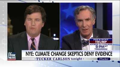 Tucker Carlson talks to Bill Nye about climate change