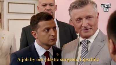 Ukrainian President Volodymyr Zelenskyy's old show, where he became the President of Ukraine.