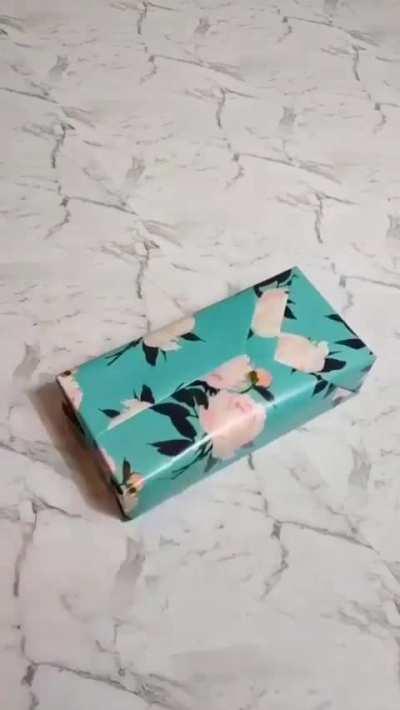 An alternate way to wrap a gift