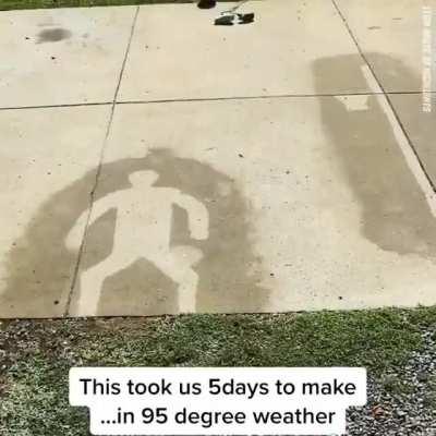 This stop motion with water