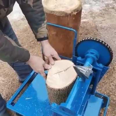 Homemade wood splitter