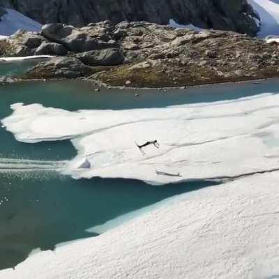 Skiing on water