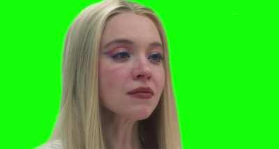 [GREEN SCREEN] Sydney Sweeney crying in front of the mirror - Euphoria Meme Template