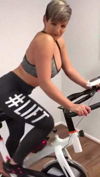 Riding Her Bike