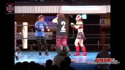 Rarer styles of crotch attacks in Japanese wrestling