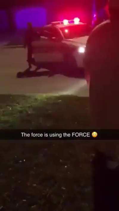 The cops bring the force with them