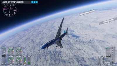 this is what happens when you fly a 747 at 275.000 altitude!