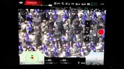 Leaked Drone footage of shackled and blindfolded Uighur Muslims led from trains. Such a chilling footage.