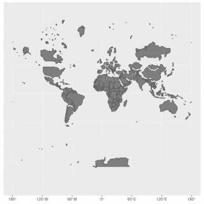 All the countries in the world getting reduced to their actual size