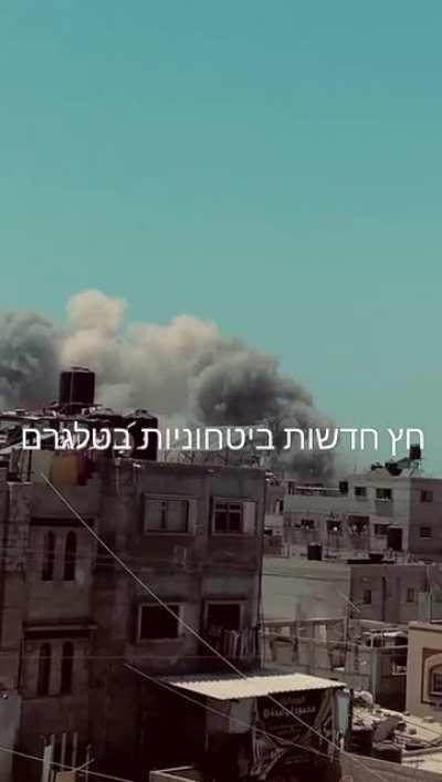 More IDF air raids at raffa, gaza