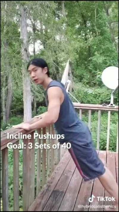 A great intro into push-ups for those of us who struggle