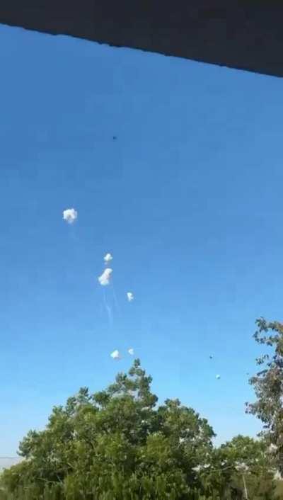 Iron Dome successfully intercepted Hezbollah missile barrage today