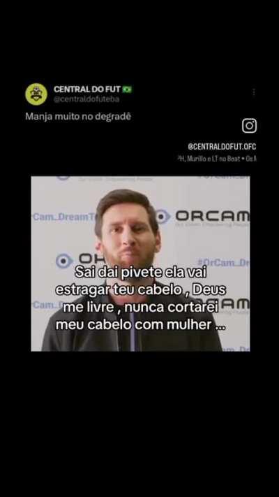 nem o Messi resistiu ao degrade dela