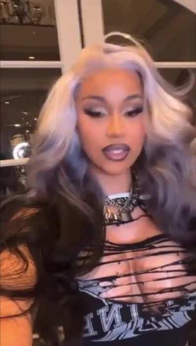 Cardi B nip slip