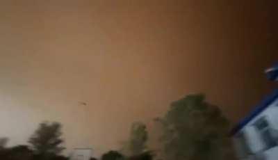 Big sandstorm rolls in from Mongolia. It is forecast to reach central China before dissipating.