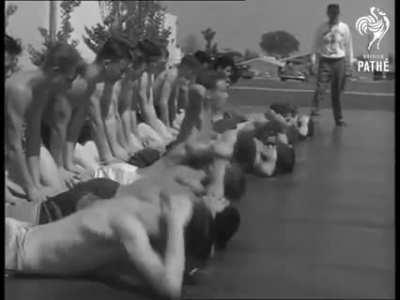 Highschool fitness was much more demanding in 1962