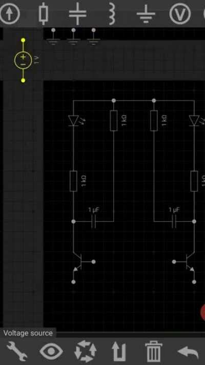 Astable multivibrator has two states, neither of which is stable. It generates square waves by continuously switching between the states. Capacitors define the oscillation frequency.