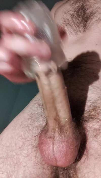 My cock is so sensitive after edging